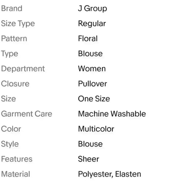 Sheer shaw blouse by J Group Made in Italy Yellow Floral OS - Picture 10 of 10